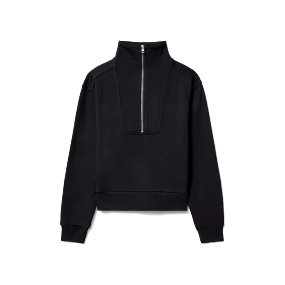 Madewell Black Half-Zip Sweater